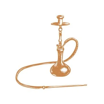 Hookah vector illustration. Stock Illustration