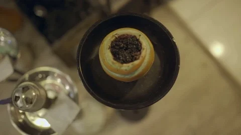 Hookahs for guests close-up Stock Footage 76555927