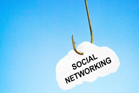 Hooked on social networking Stock Photos