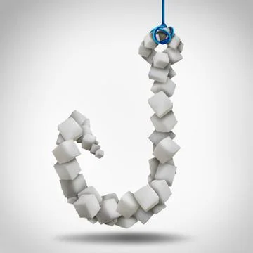 Hooked On Sugar Stock Illustration