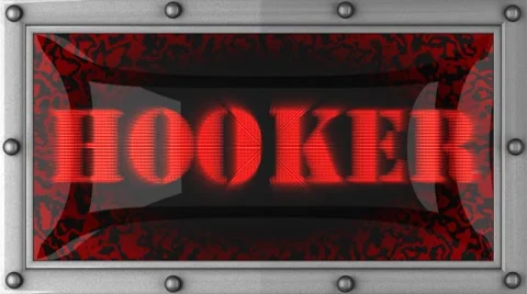 Hooker on led Stock Footage 8762086