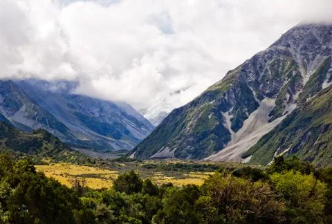 Hooker Valley - Aoraki Foto stock