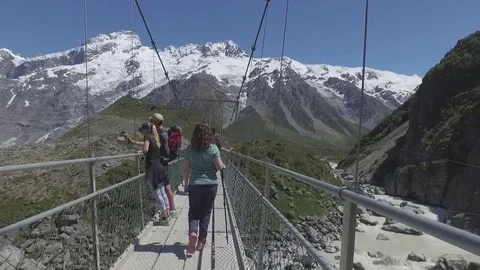 Hooker Valley Track Stock Footage 79967131