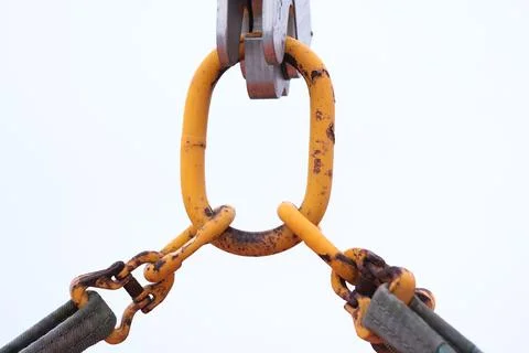 Hooks on a metal ring Stock Photos