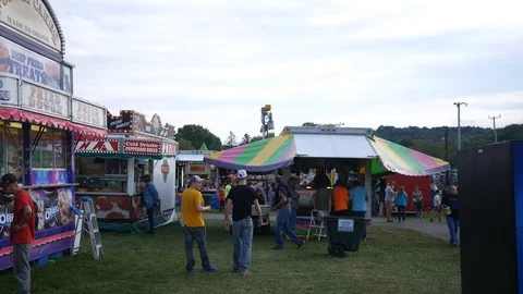 HOOKSTOWN PA - Circa August 24 2018 -A filler shot of a county fair Stock Footage 94147422