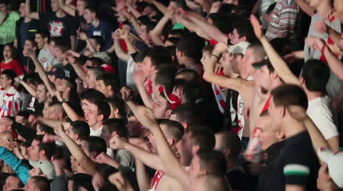 Hooligans Close-Up Stock Footage 22709102