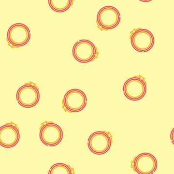 Hoop frame embroidery hobby vector seamless pattern Stock Illustration