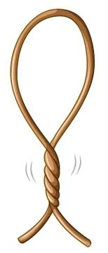 Hoop made of rope Stock Illustration