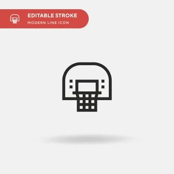 Hoop Simple vector icon. Illustration symbol design template for web mobile U Stock Illustration