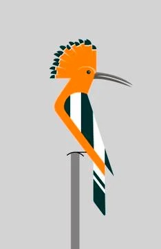 Hoopoe Stock Illustration