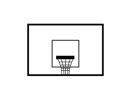 Hoops basket icon on white Stock Illustration