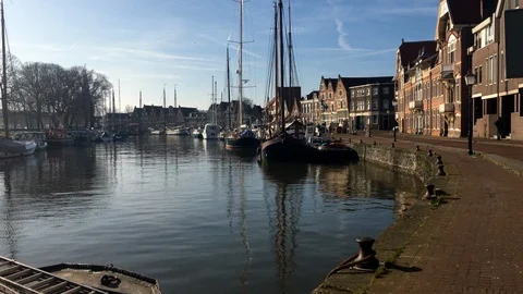 Hoorn Harbour 스톡 동영상 103494110