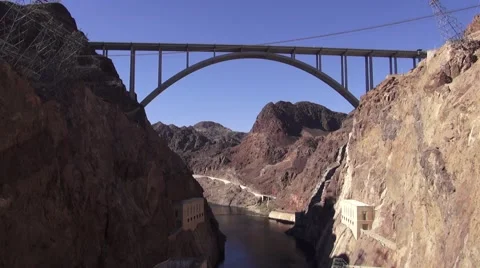 Hoover Dam - Bridge Stock Footage 41928569