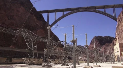 Hoover Dam - Bridge Stock Footage 42169338