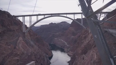 Hoover Dam Bridge Stock Footage 83222410