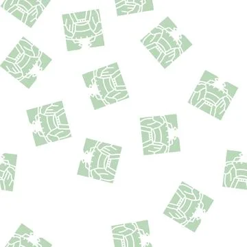 Hoover dam glyph seamless pattern Stock Illustration