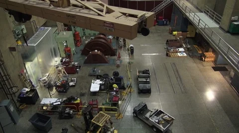Hoover Dam - Inner Workings Stock Footage 41929639