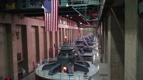 Hoover Dam - Interior Structures Stock Footage 41929658