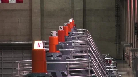 Hoover Dam - Interior Structures Stock Footage 41929693