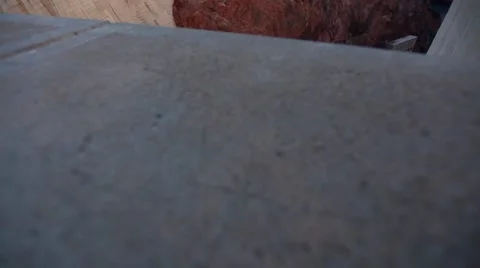 Hoover Dam looking down reveal Stock Footage 49705079