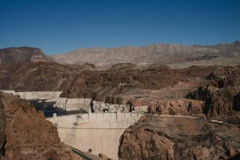 Hoover Dam in Foto stock