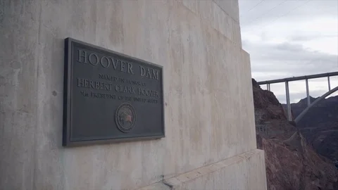 Hoover Dam Sign Stock Footage 83222100