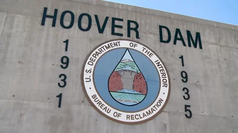 Hoover Dam Sign Stock Footage 137611146