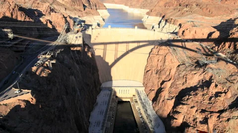 Hoover Dam at Sunset - Time Lapse - Clip 1 of 5 Stock Footage 1421982