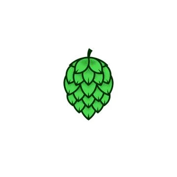 Hop logo creative vector green illustration for modern trendy element design  Stock Illustration