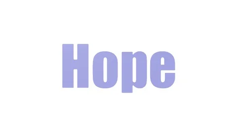 Hope Animated Wordcloud Isolated Video stock 107229700