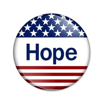 Hope button Stock Illustration