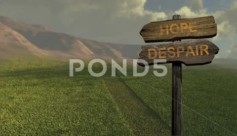 Hope - despair Stock Illustration