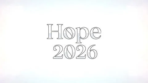 Hope for the future 2026 Stock Illustration