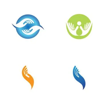 Hand care team group logo community v16 - TemplateMonster