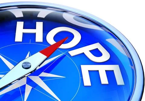 Hope high resolution 3D rendering of a compass with a hope icon Copyright:... Stock Photos