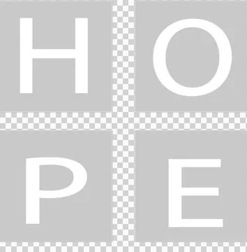 Hope Letters Stock Illustration