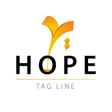 Hope logo vector template illustration sign design community Stock Illustration