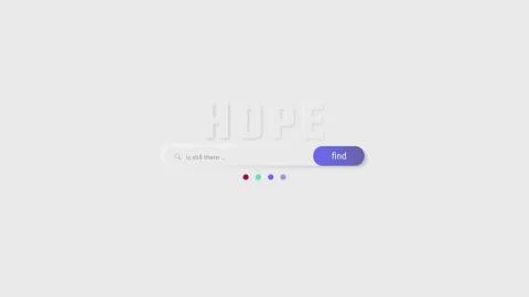 Hope Search Engine Template Stock Illustration
