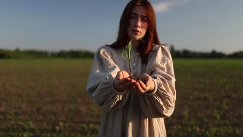 Hope for sustainable future Video stock 337941719