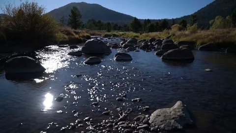 Hope Valley Stream Panning Stock Footage 98765174