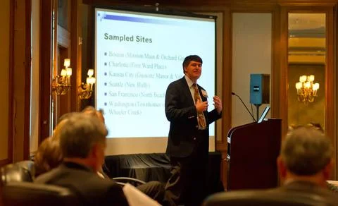 HOPE VI Program for public housing revitalization: panel discussion at L E... Foto stock