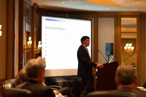 HOPE VI Program for public housing revitalization: panel discussion at L E... Stock Photos