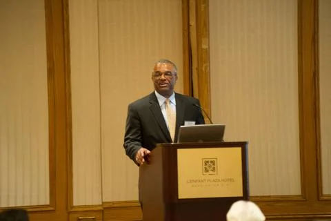 HOPE VI Program for public housing revitalization: panel discussion at L E... Stock Photos