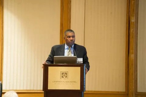 HOPE VI Program for public housing revitalization: panel discussion at L E... Stock Photos