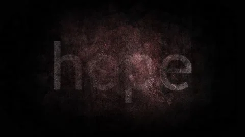 Hope written on an old grunge background Video stock 68665606