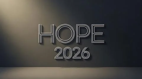 Hope for the year 2026 Stock Illustration