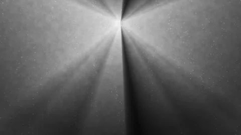 A hopeful 3d rendering of a spheric jail window light in a completely black j Stock Illustration