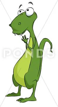 Hopeful dinosaur Stock Illustration