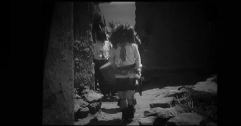 Hopi Indians performing native dance Stock Footage 43400655