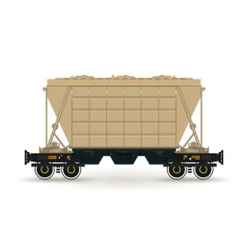 Hopper  Isolated on White Stock Illustration